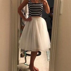 White Tulle Skirt